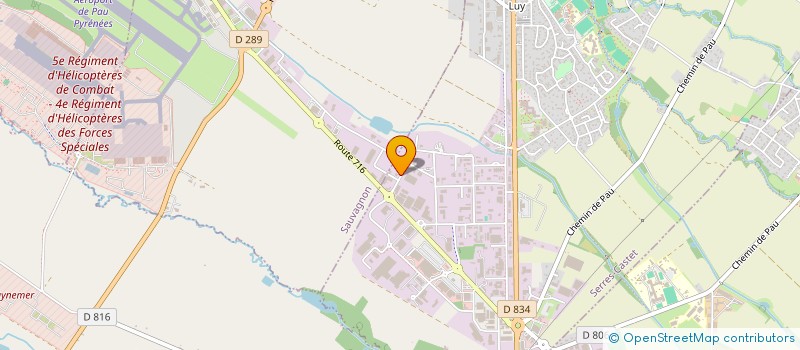 localisation de l'entreprise ACTUAL ENERGY  SERRES-CASTET