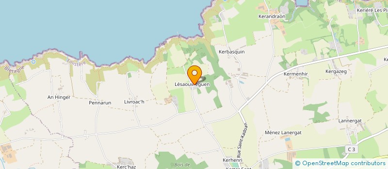 localisation de l'entreprise ACTUAL GXL  POULLAN SUR MER