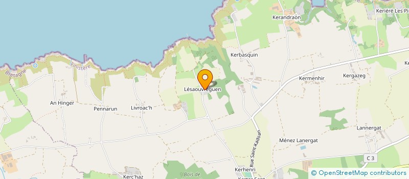 localisation de l'entreprise ACTUAL PLANS SERVICES  POULLAN SUR MER