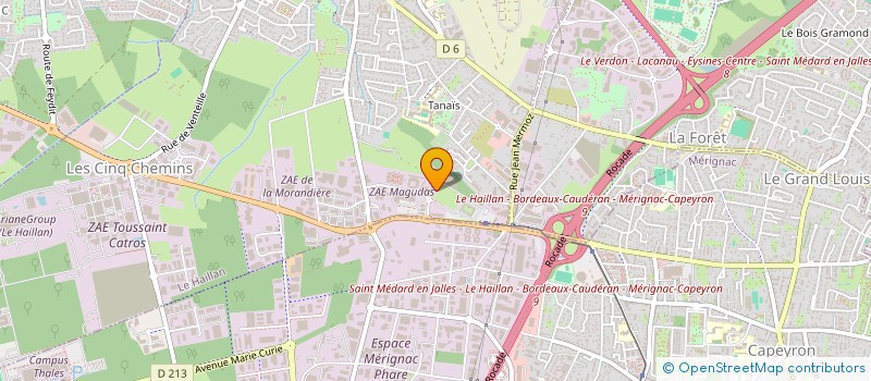 localisation de l'entreprise ACTUAL SYSTEMES à LE HAILLAN
