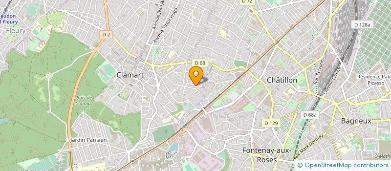 localisation de l'entreprise ACTUALEASE à CLAMART