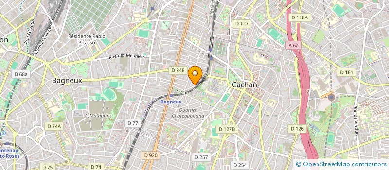 localisation de l'entreprise ACTUALIS  CACHAN