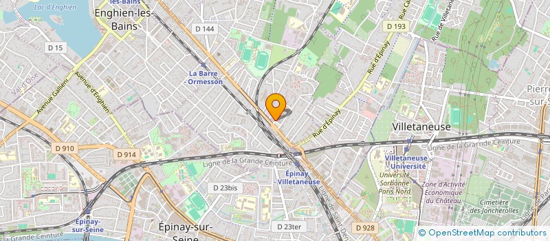 localisation de l'entreprise ACTUALNESS TRAINING à DEUIL-LA-BARRE