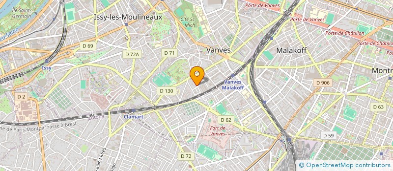 localisation de l'entreprise ACTUANCE CONSULTING  VANVES