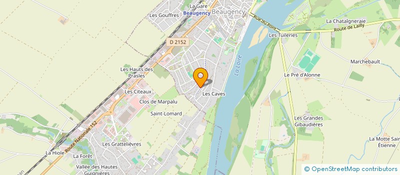 localisation de l'entreprise ACTUANET à BEAUGENCY