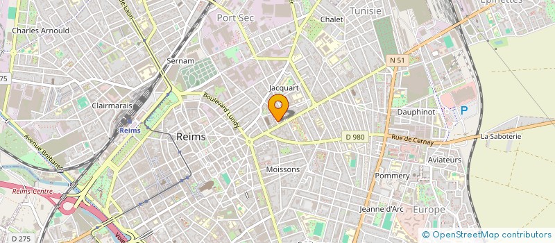 localisation de l'entreprise ACTUARIUS EXPERTISE REIMS  REIMS