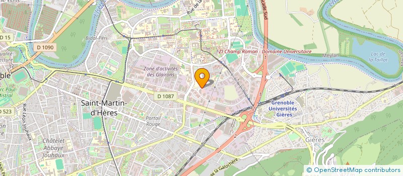 localisation de l'entreprise ACTUASOFT  SAINT-MARTIN-D'HERES