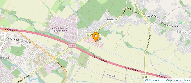 localisation de l'entreprise ACTUCONCEPT à MORLAAS