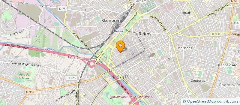 localisation de l'entreprise ACTUEL 2  REIMS