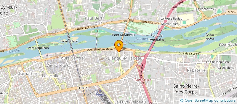 localisation de l'entreprise ACTUEL'ASSURANCES  SAINT-CYR-SUR-LOIRE