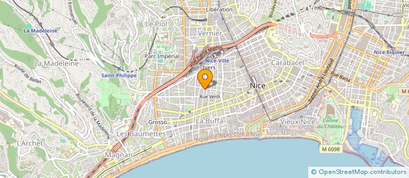 localisation de l'entreprise ACTUEL BUREAU à NICE