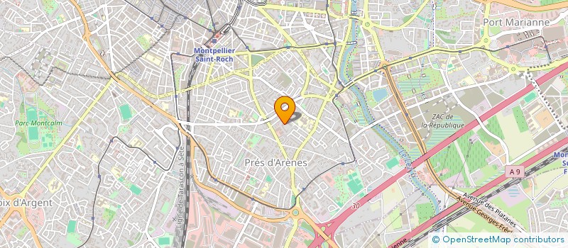localisation de l'entreprise ACTUEL CONCEPT à MONTPELLIER