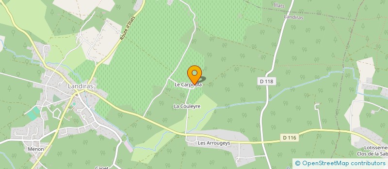 localisation de l'entreprise ACTUEL DECOR  LANDIRAS