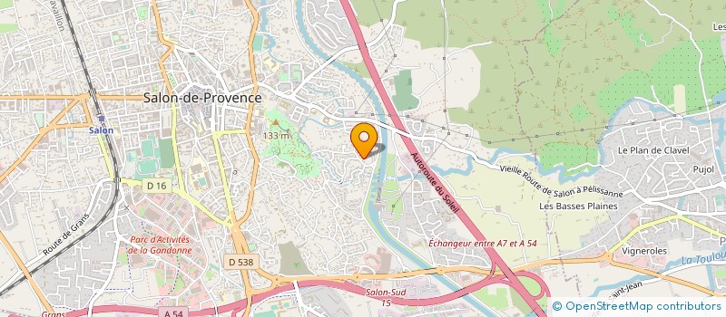 localisation de l'entreprise ACTUEL DIFFUSION  SALON-DE-PROVENCE