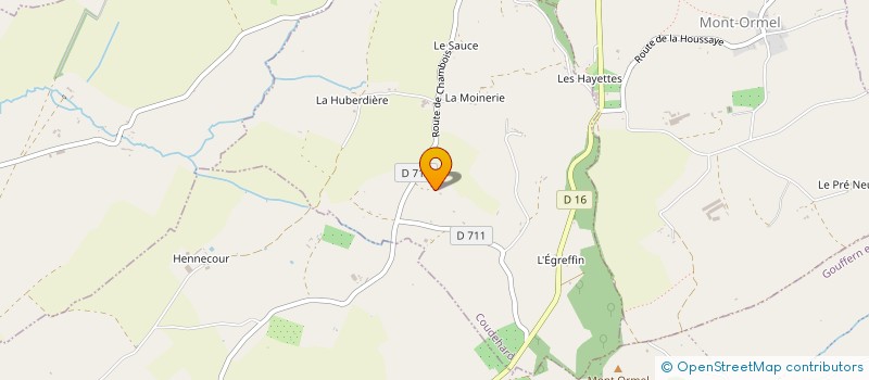 localisation de l'entreprise ACTUEL DOGS à COUDEHARD