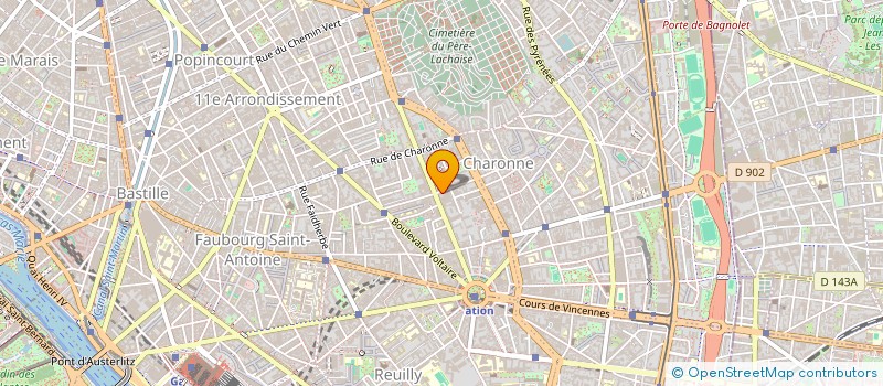 localisation de l'entreprise ACTUEL GROUPE à PARIS