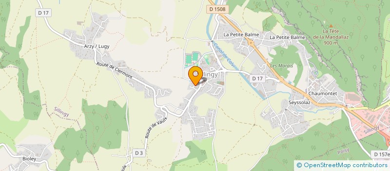 localisation de l'entreprise ACTUEL HABITAT à SILLINGY