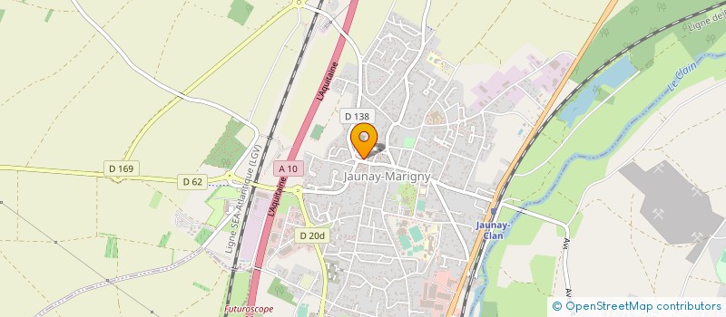 localisation de l'entreprise ACTUEL IMMOBILIER à JAUNAY-MARIGNY