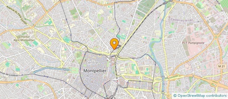 localisation de l'entreprise ACTUEL IMMOBILIER à MONTPELLIER