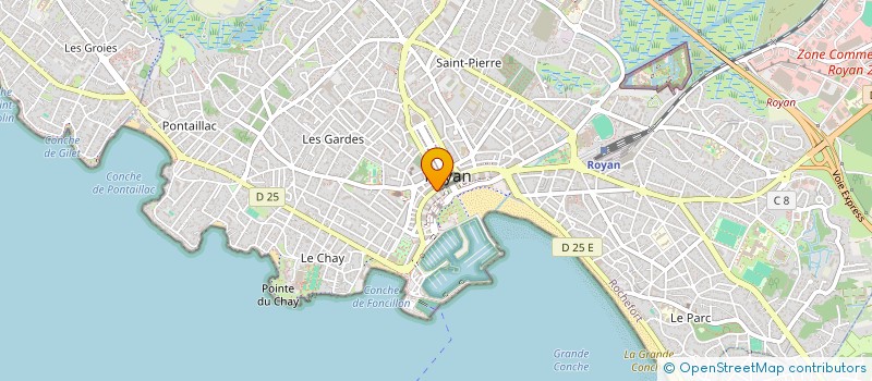 localisation de l'entreprise ACTUEL OCEAN à ROYAN