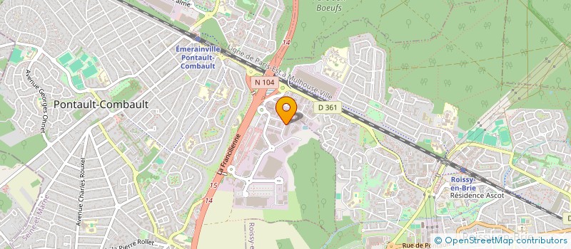 localisation de l'entreprise ACTUEL SERVICE 7 à PONTAULT-COMBAULT
