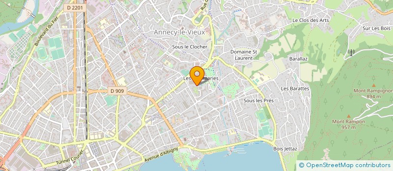 localisation de l'entreprise ACTUEL TAXI à ANNECY