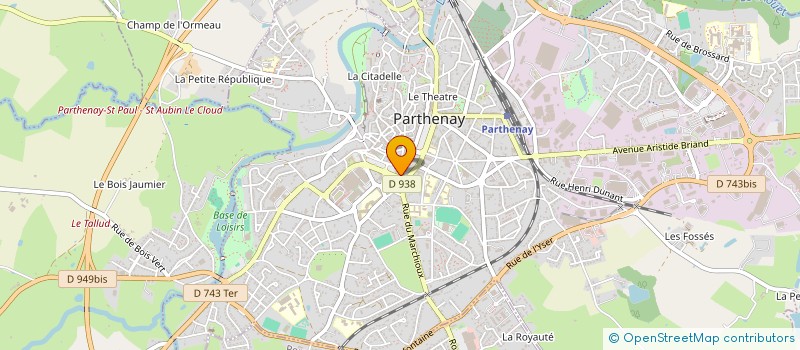 localisation de l'entreprise ACTUEL TRAVAUX SERVICES  PARTHENAY