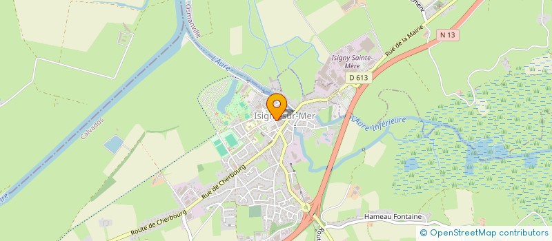 localisation de l'entreprise ACTUELFIOUL à ISIGNY-SUR-MER