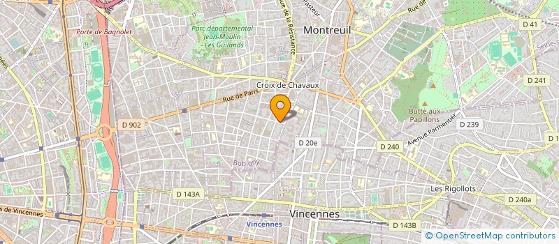 localisation de l'entreprise ACTUELLE à MONTREUIL