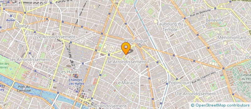 localisation de l'entreprise ACTUELLE  PARIS