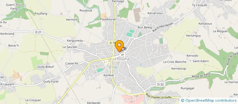 localisation de l'entreprise ACTUELLE MODE à PLOUHA