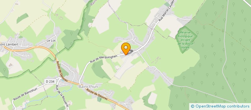 localisation de l'entreprise ACTUELLES FINANCES  BAINCTHUN