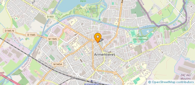 localisation de l'entreprise ACTUGAMING à ARMENTIERES