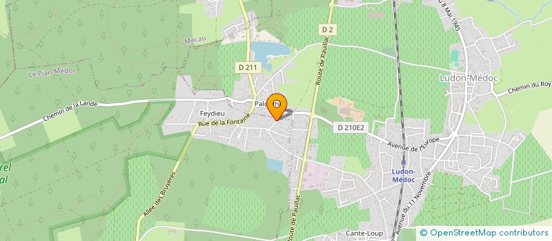 localisation de l'entreprise ACTUVERT  LE PIAN-MEDOC