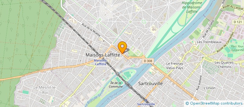 localisation de l'entreprise ACTUWARE à MAISONS-LAFFITTE