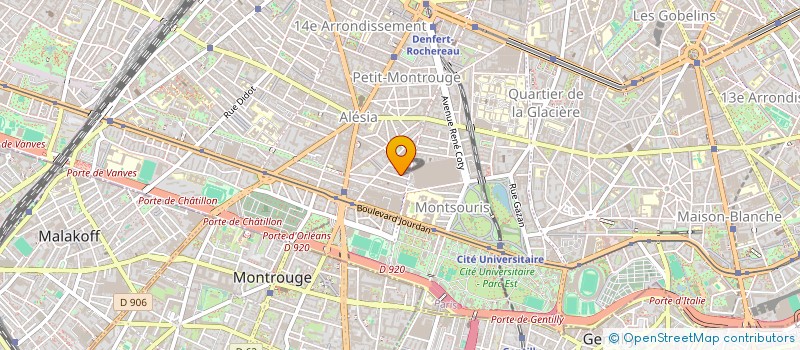 localisation de l'entreprise ACTX 75  PARIS