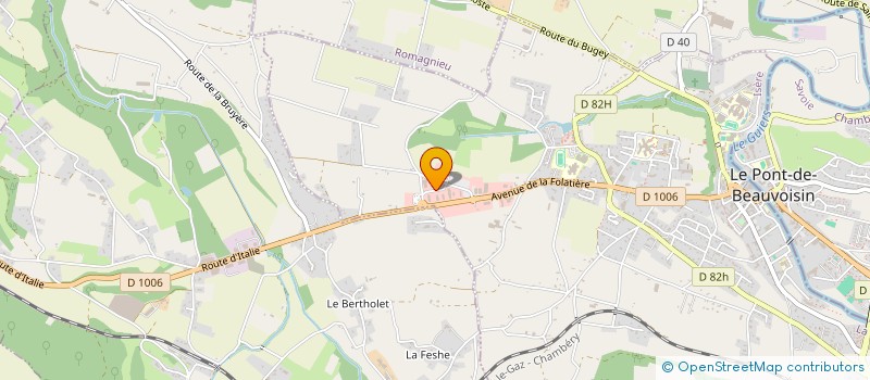 localisation de l'entreprise ACTY GESTION  LE PONT-DE-BEAUVOISIN