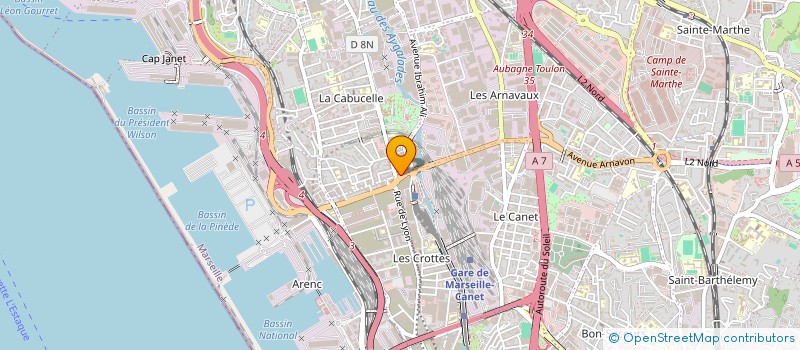 localisation de l'entreprise ACTYMARK à MARSEILLE