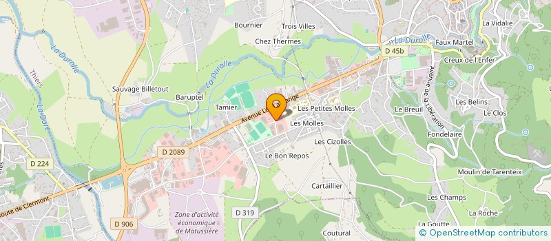 localisation de l'entreprise ACTYPOLES-THIERS à THIERS