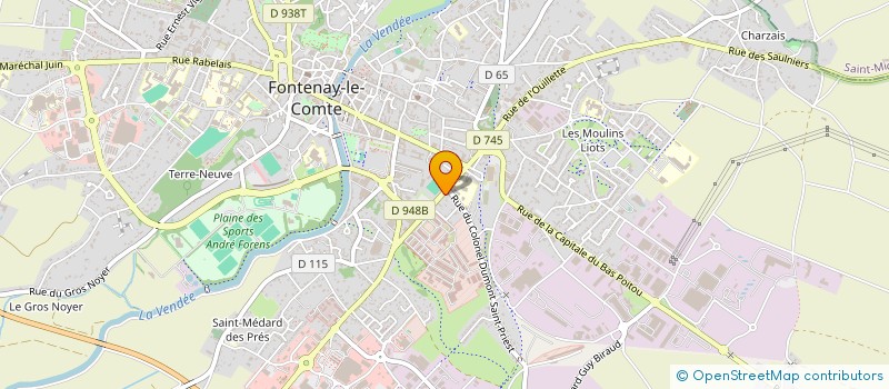 localisation de l'entreprise ACTYS  FONTENAY-LE-COMTE