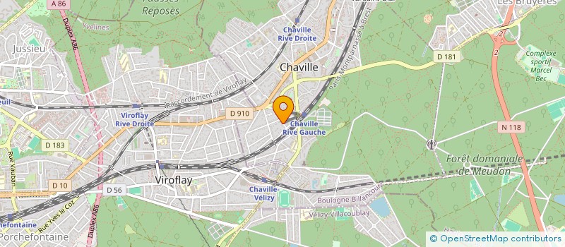 localisation de l'entreprise ACTYS à CHAVILLE