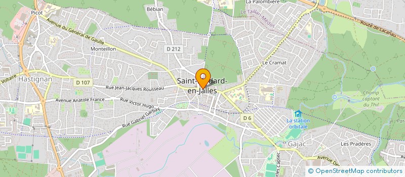 localisation de l'entreprise ACUBE à SAINT-MEDARD-EN-JALLES