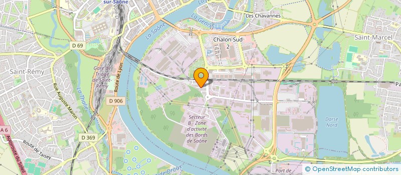 localisation de l'entreprise ACUBENS  CHALON-SUR-SAONE