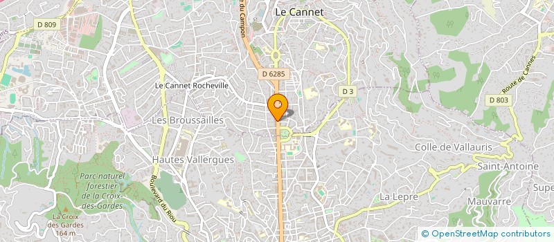 localisation de l'entreprise ACUITE à LE CANNET
