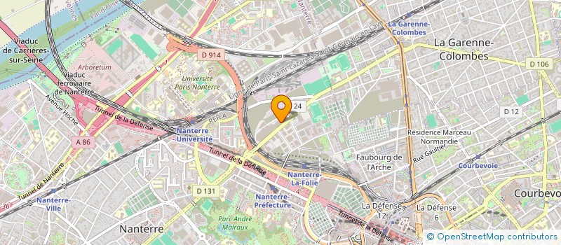localisation de l'entreprise ACUITES INFORMATIQUES à NANTERRE