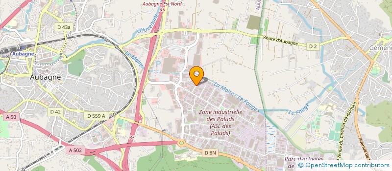localisation de l'entreprise ACURA à AUBAGNE