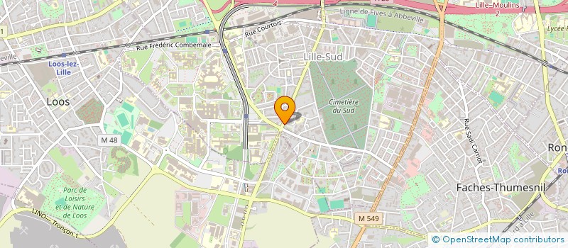 localisation de l'entreprise ACURIA COMPETENCES à LILLE