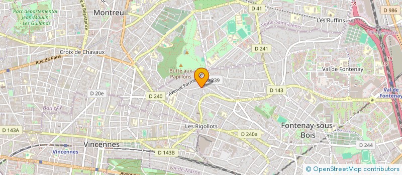 localisation de l'entreprise ACUTE-TELECOM à FONTENAY-SOUS-BOIS