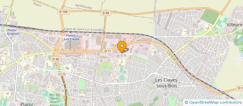 localisation de l'entreprise ACUTRONIC FRANCE à LES CLAYES-SOUS-BOIS