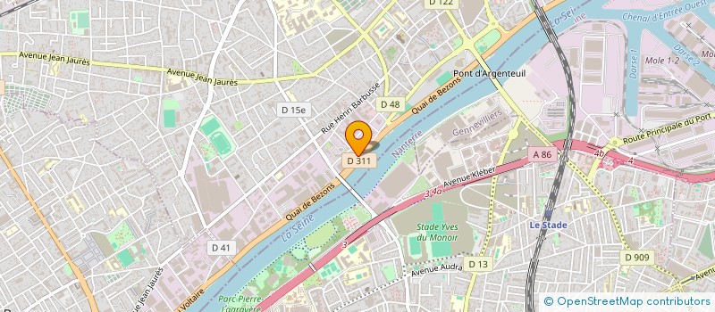 localisation de l'entreprise ACUV à ARGENTEUIL